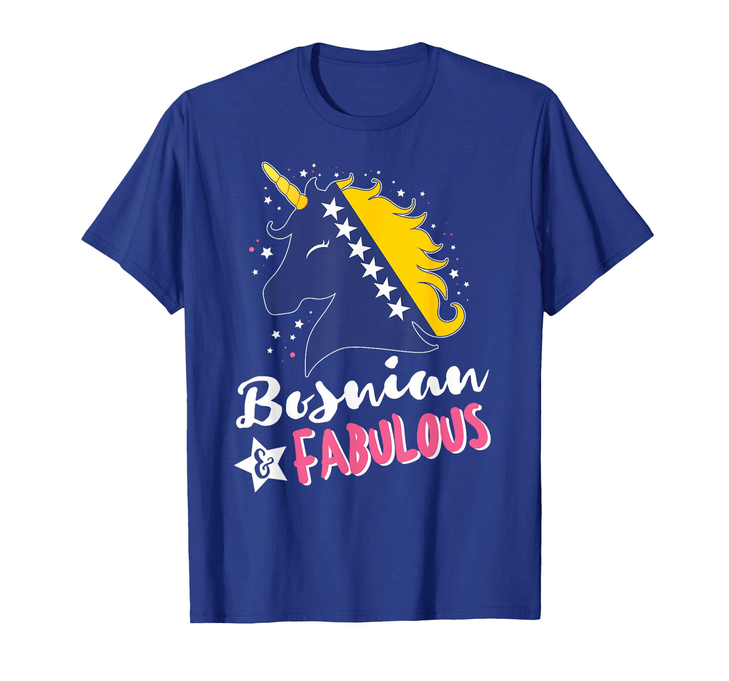 Bosnian Unicorn Bosnia and Herzegovina Flag T-Shirt