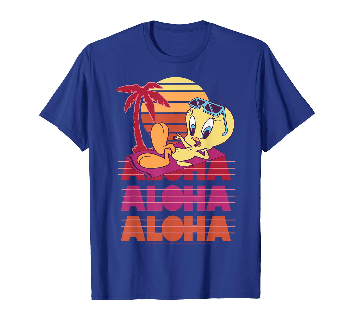 Looney Tunes Tweety Bird Aloha Stack T-Shirt