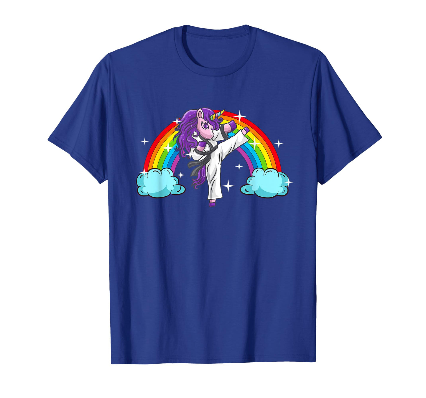 Unicorn Kung Fu Karate Marital Arts Jiu Jutsu Magical Girls T-Shirt