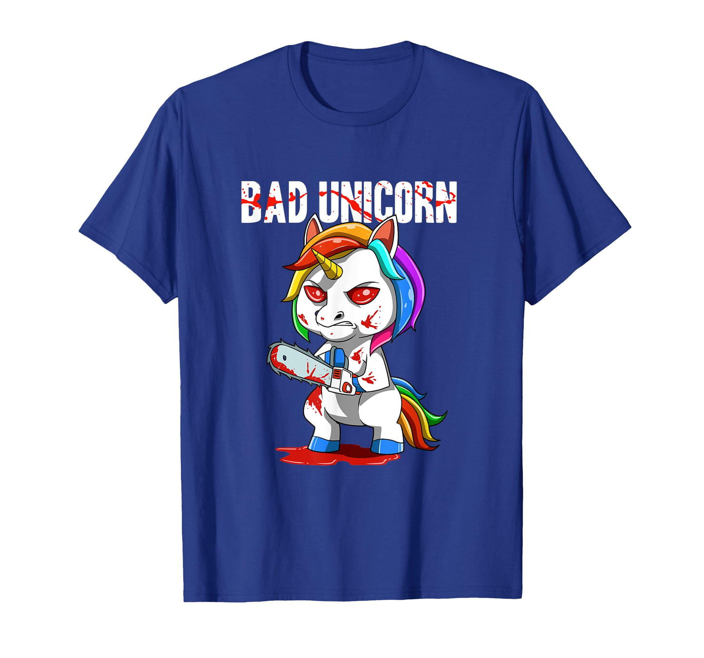 Sarcastic Bad Unicorn Chainsaw T-Shirt
