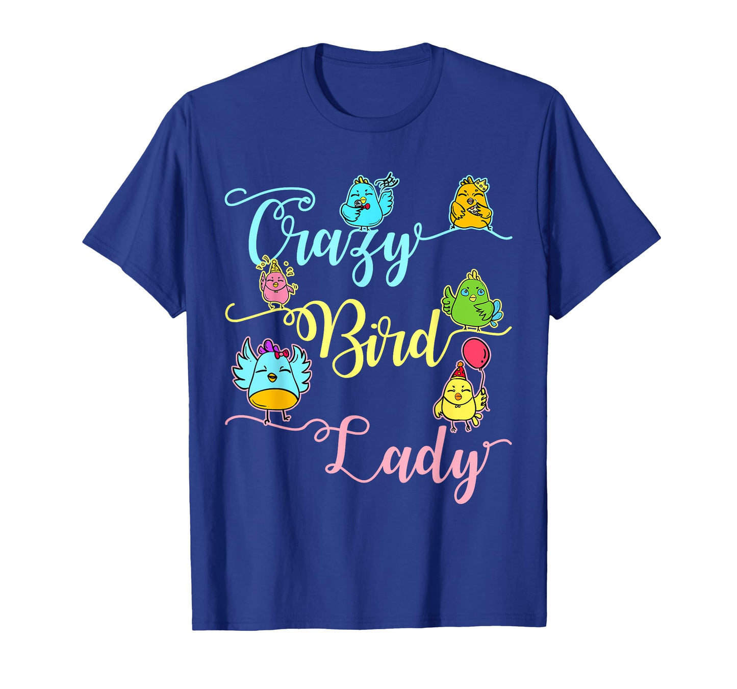 Crazy Bird Lady Gifts Bird Lover Nerd T-Shirt