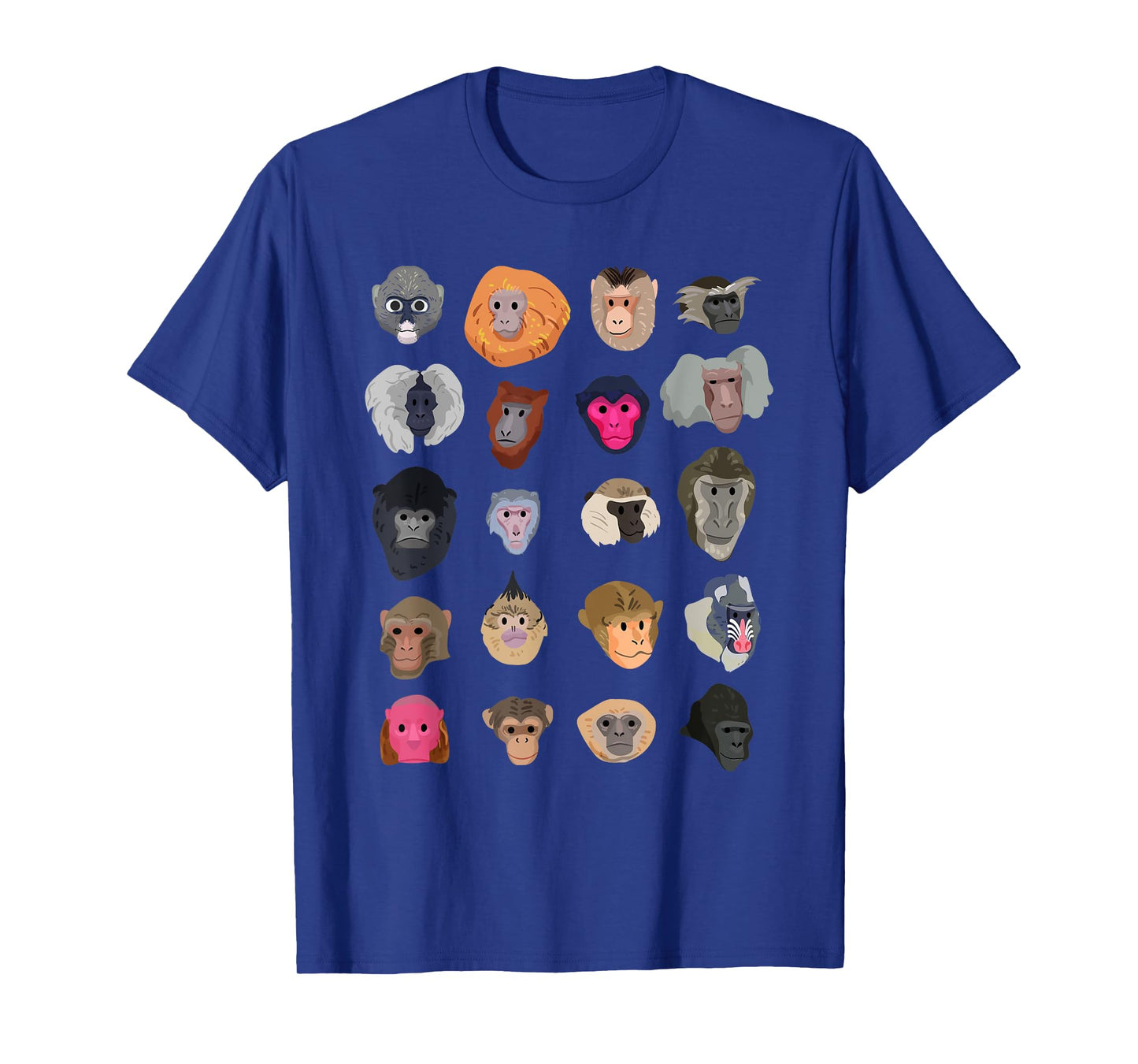 Funny Monkey Art For Men Women Kids Zoo Animal Monkey Lovers T-Shirt