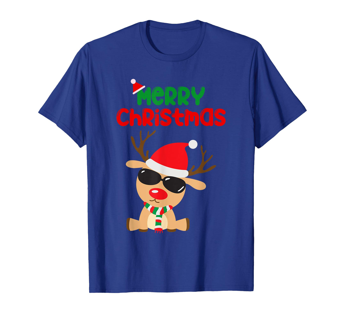 Merry Christmas Reindeer Xmas Family 2024 Men Women Tee T-Shirt
