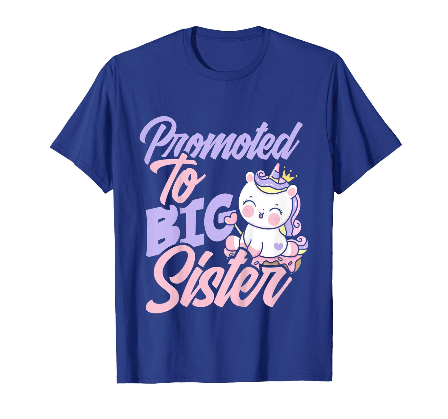 Kids Promoted To Big Sister Cute Girls Unicorn Big Sister T-Shirt