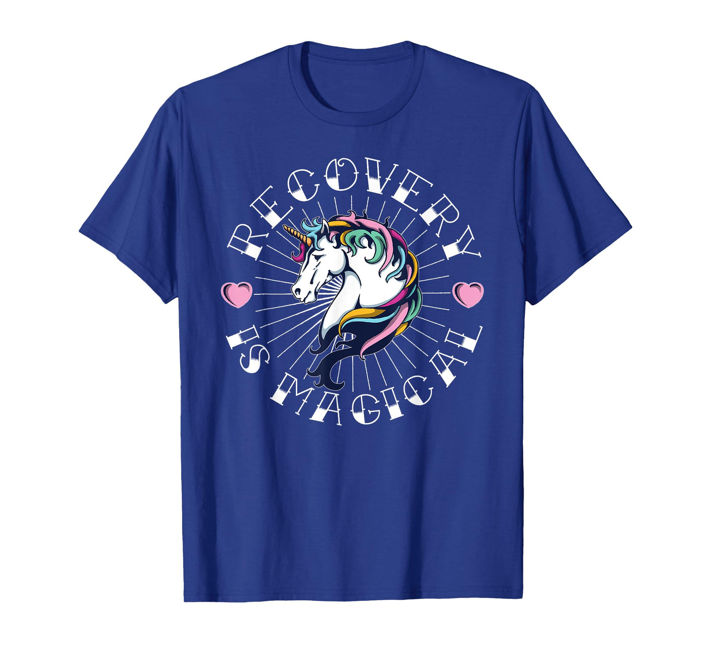 Unicorn Recovery is Magical Tattoo Art For NA AA Sobriety T-Shirt