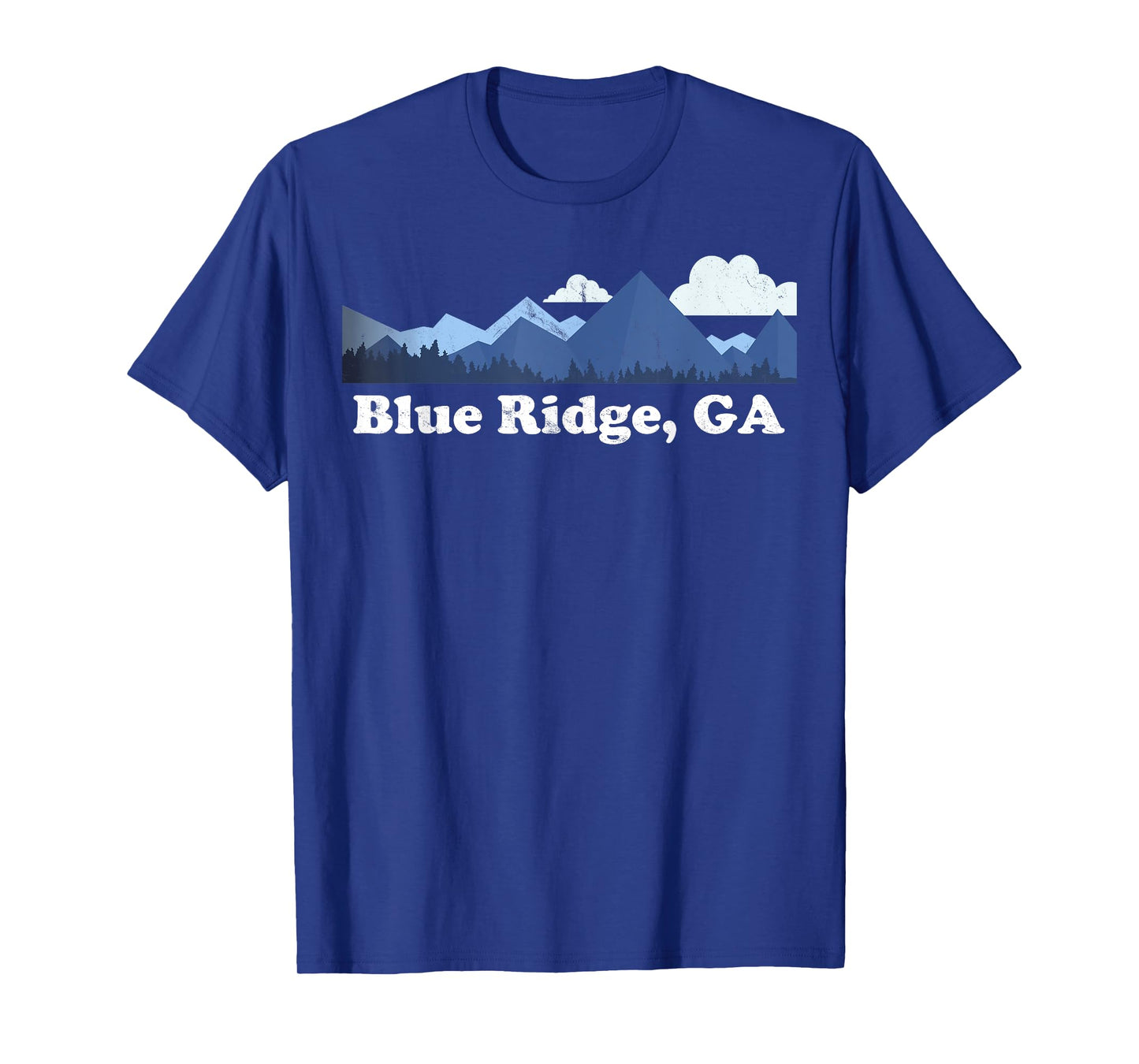 Cute Blue Ridge Georgia Mountains GA Retro Distressed T-Shirt