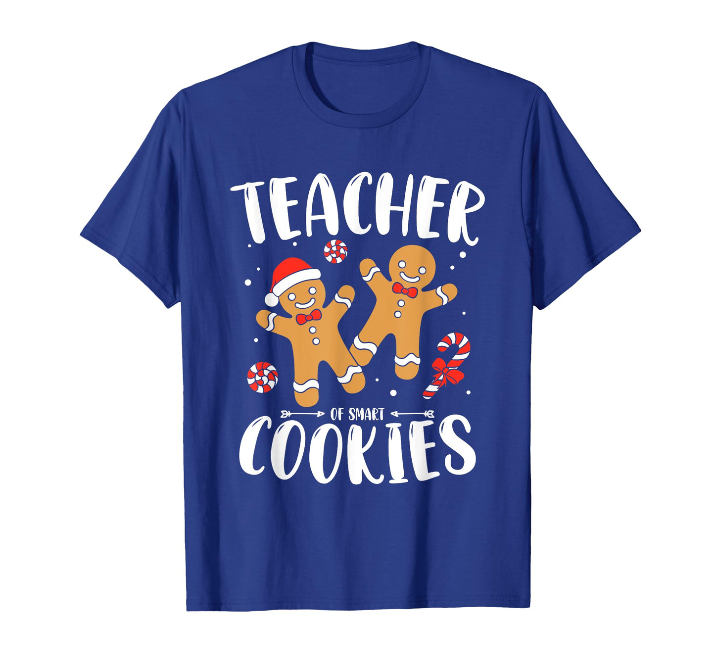 Teacher of Smart Cookies Gingerbread Christmas Teacher Cute T-Shirt