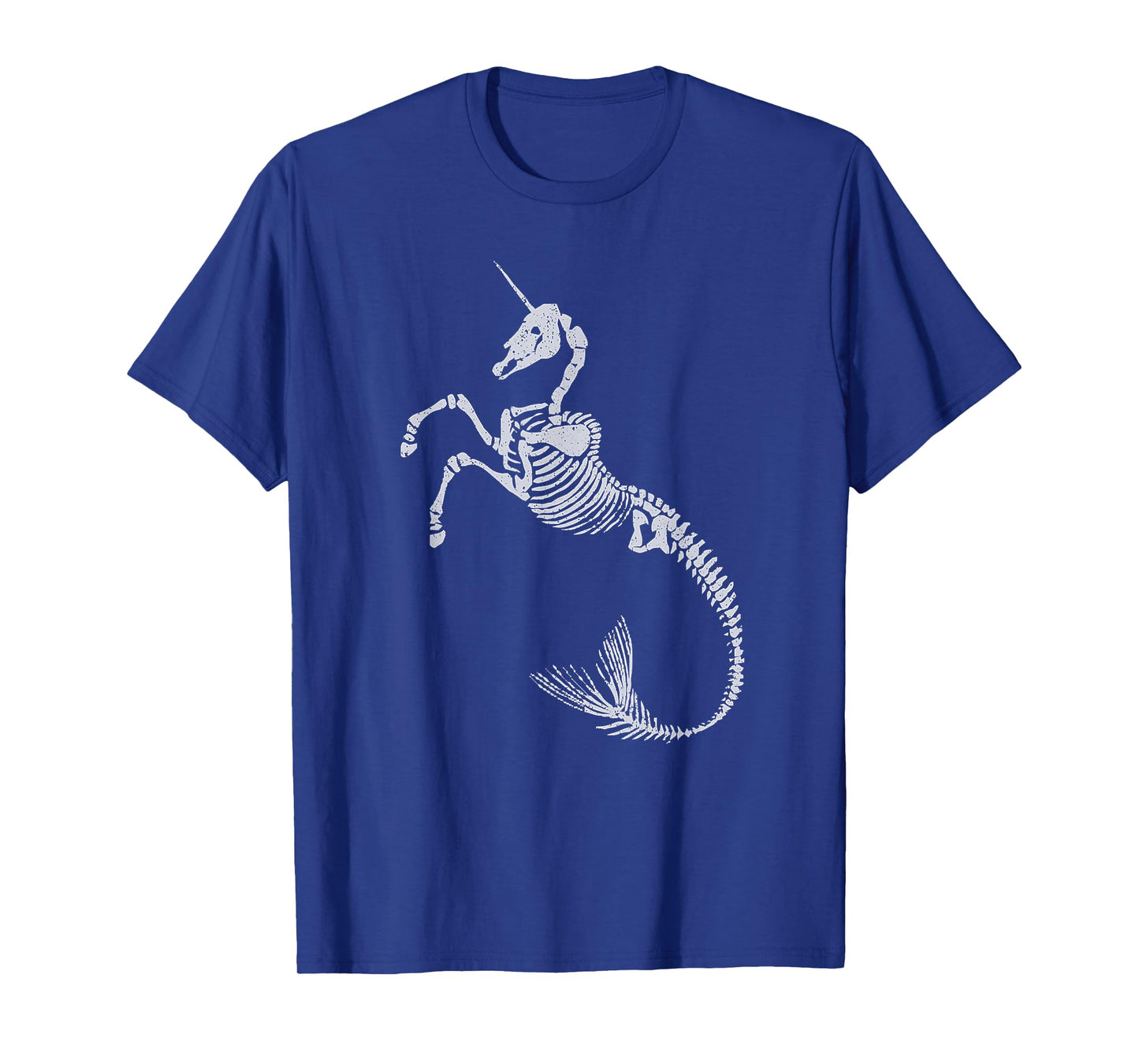 Unicorn Mermaid Skeleton Shirt Halloween Fantasy Art Tee T-Shirt