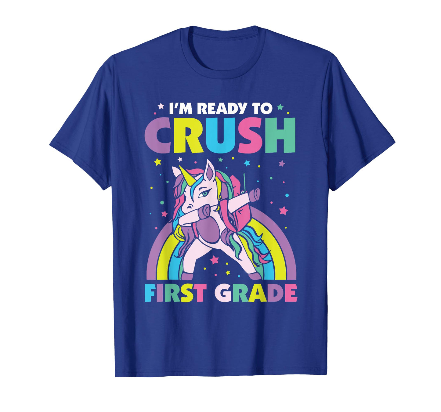 Crush 1st Grade Dabbing Unicorn Back To School Girls Gift T-Shirt