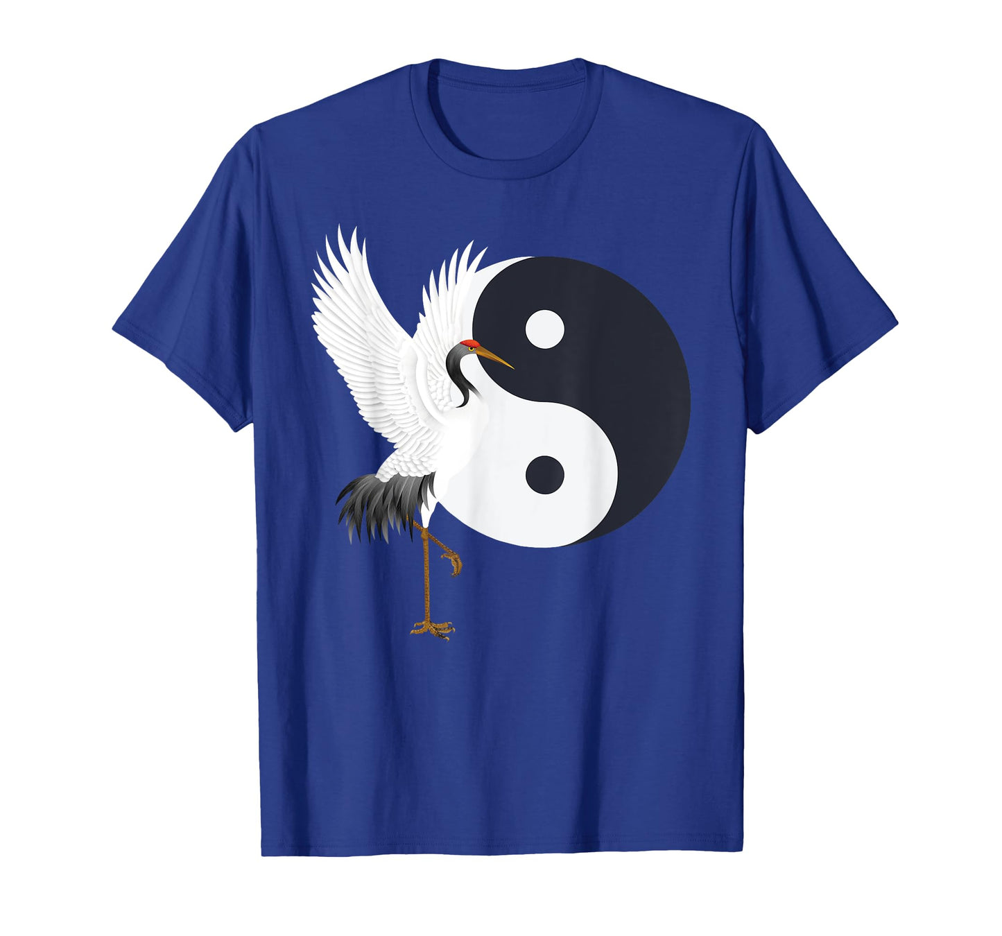 Tai Chi White Crane Yin, Yang, Qi Gong, Chinese White Bird T-Shirt