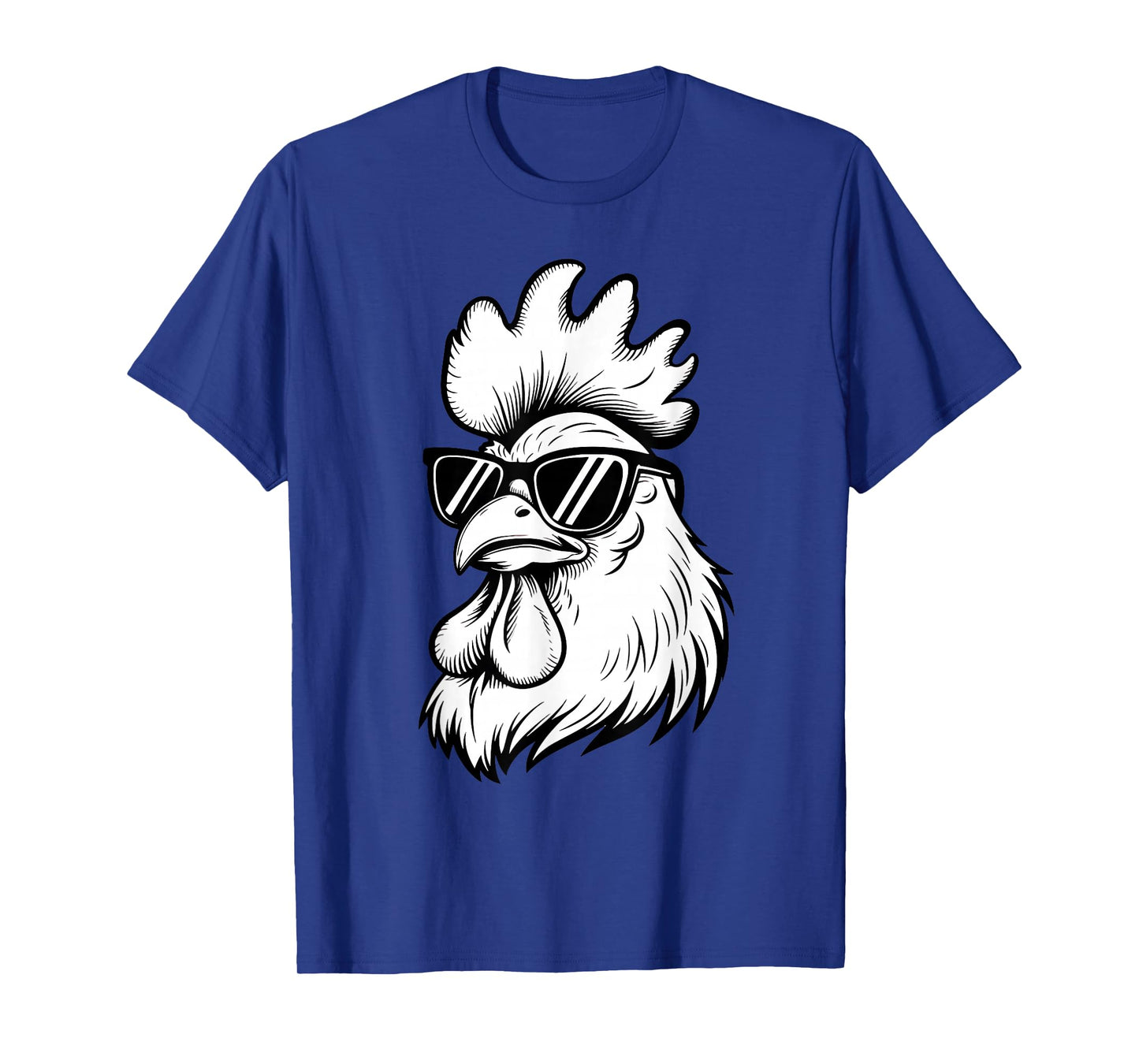 Funny Chicken With Sunglasses Chicken Farm Animals Lover T-Shirt