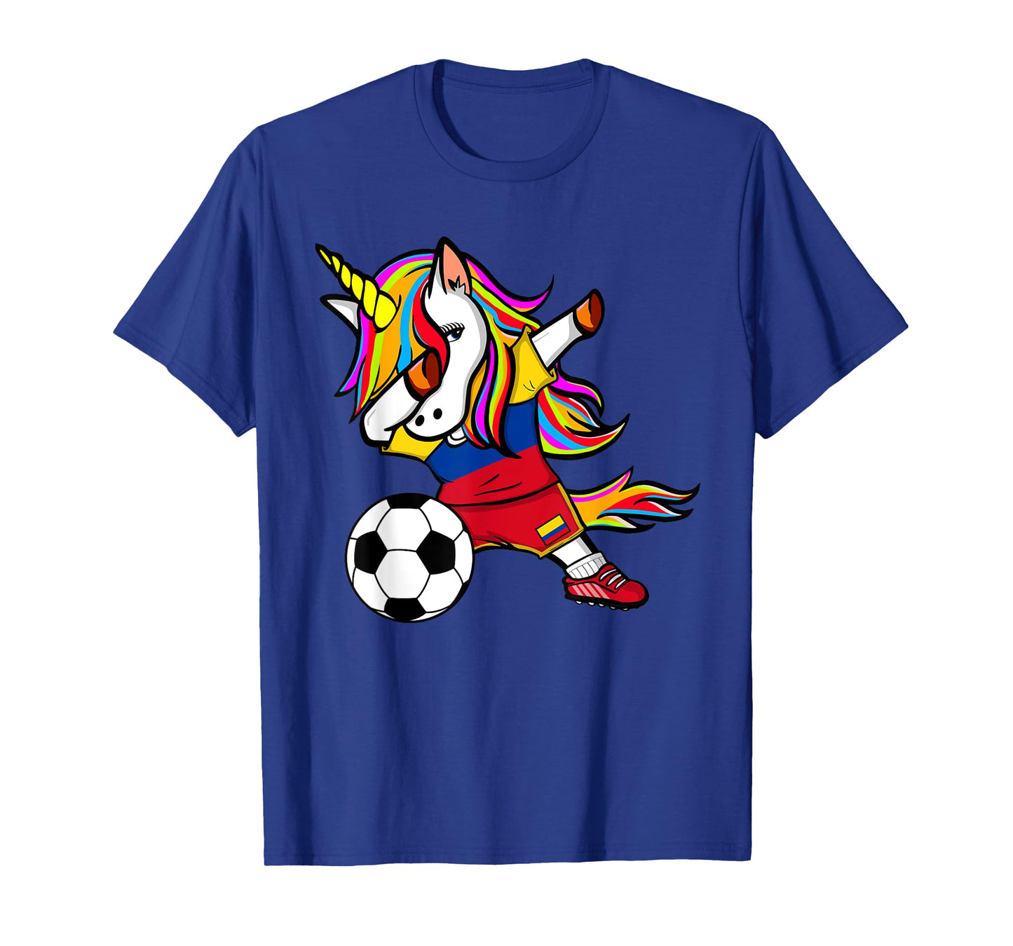 Dabbing Unicorn Colombia Soccer Jersey - Colombian Football T-Shirt