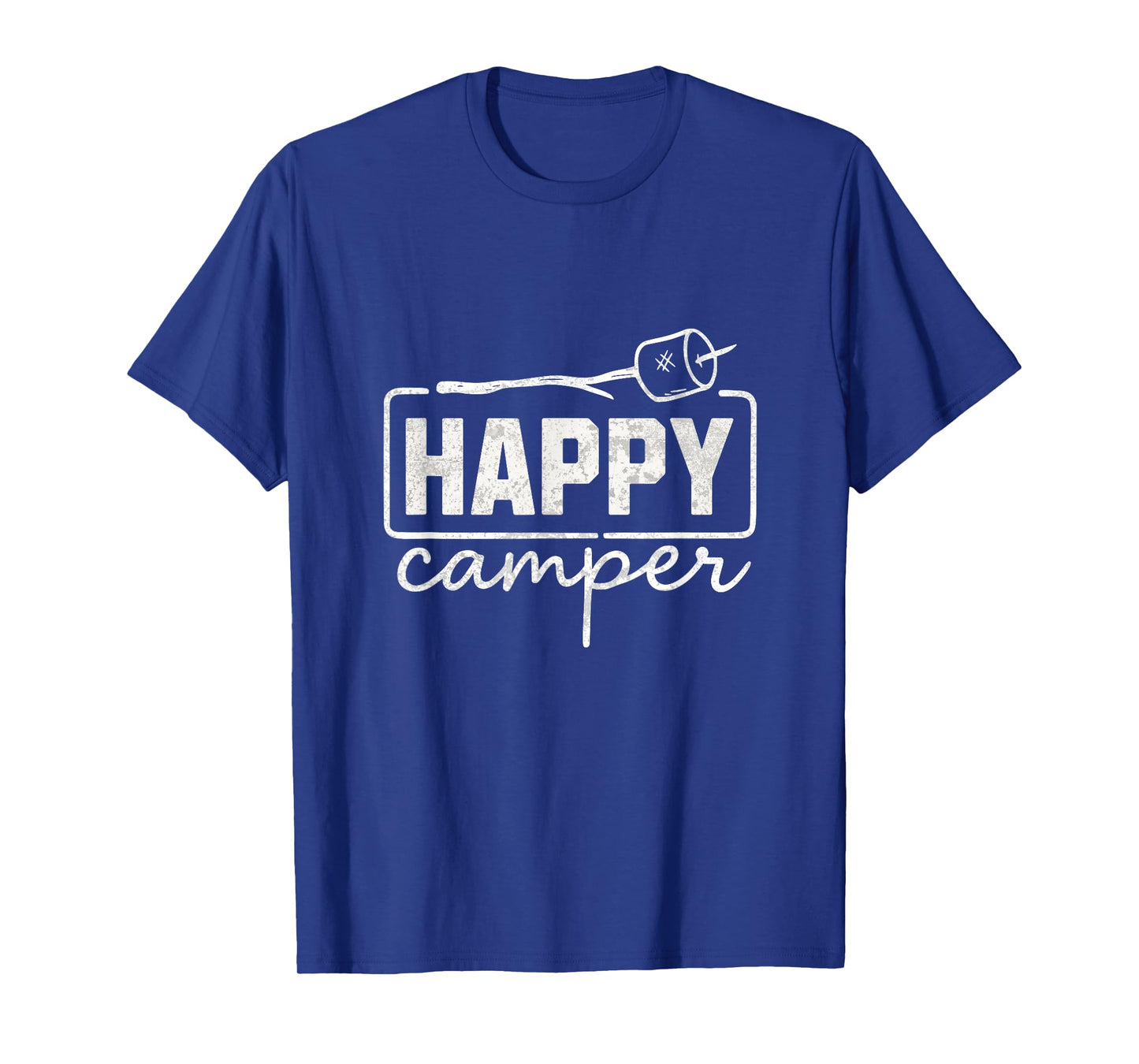 Happy Camper Marshmallow Funny Hiking Camping Men Women Kids T-Shirt