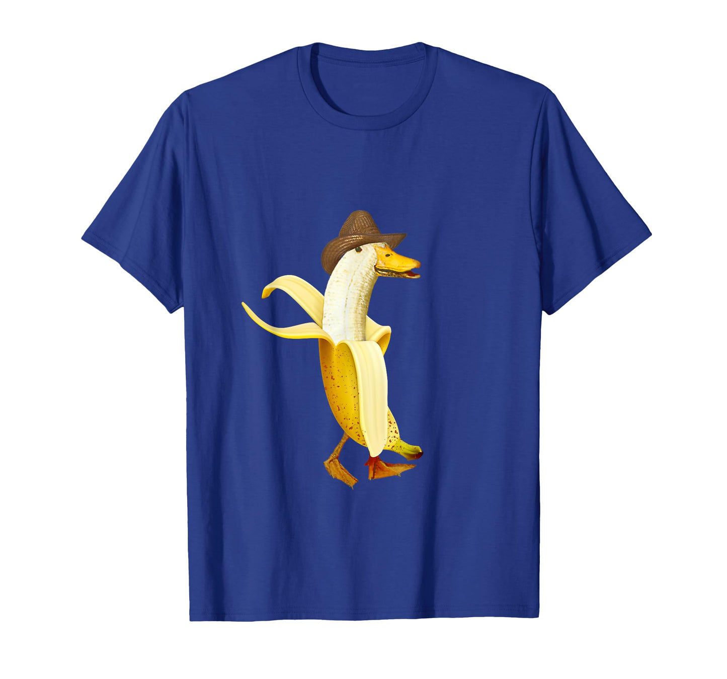 Funny Banana Duck Cowboy hat fruit bird Cowboy T-Shirt