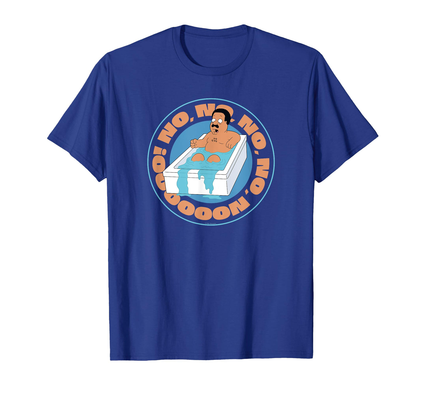 Family Guy Cleveland Brown Bathtub Funny Cartoon T-Shirt