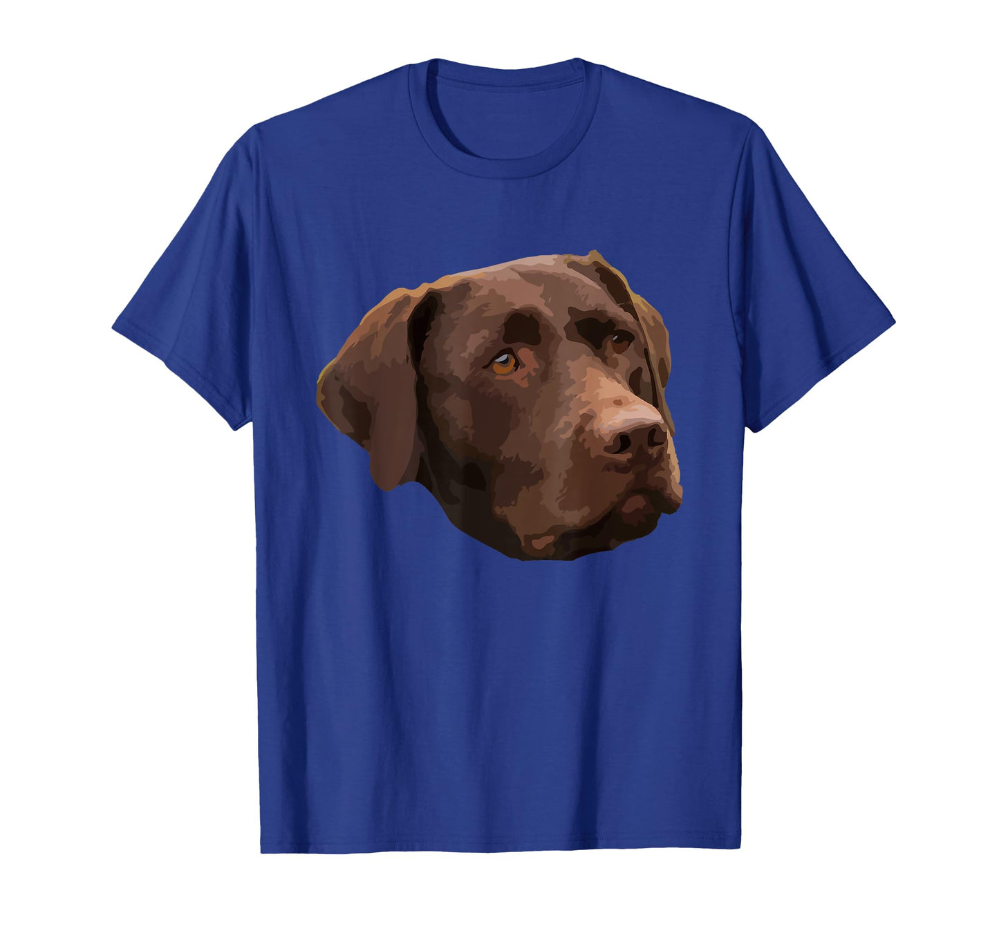 Funny Chocolate Lab T-Shirt | Labrador Retriever Dog Head T-Shirt for Men Women Girls Kids