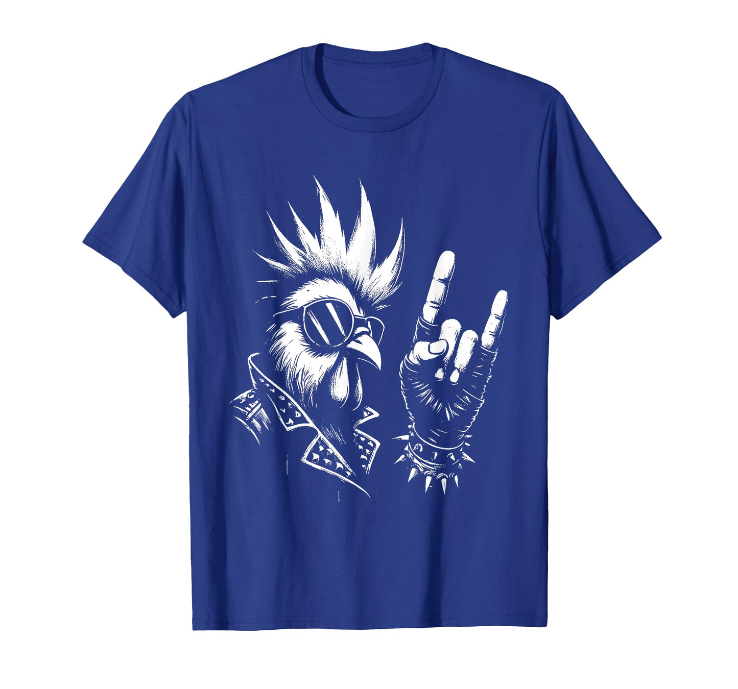 Chicken Rock 'n Roll Hand Sign - Vintage Rock Chicken Lover T-Shirt