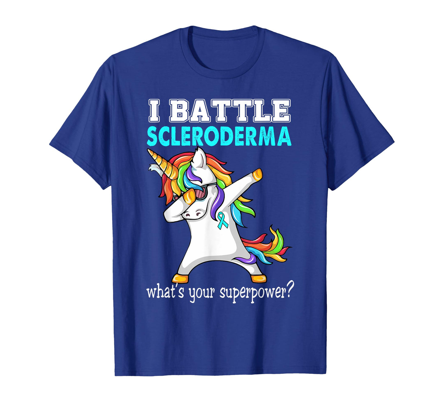 Unicorn I Battle Scleroderma Awareness T-Shirt