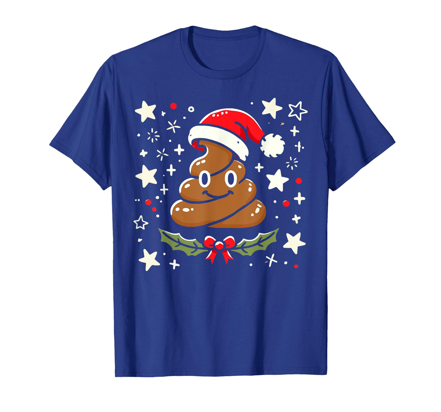 Women Pajamas Christmas Poop Xmas Funny Poop Gag Adult T-Shirt