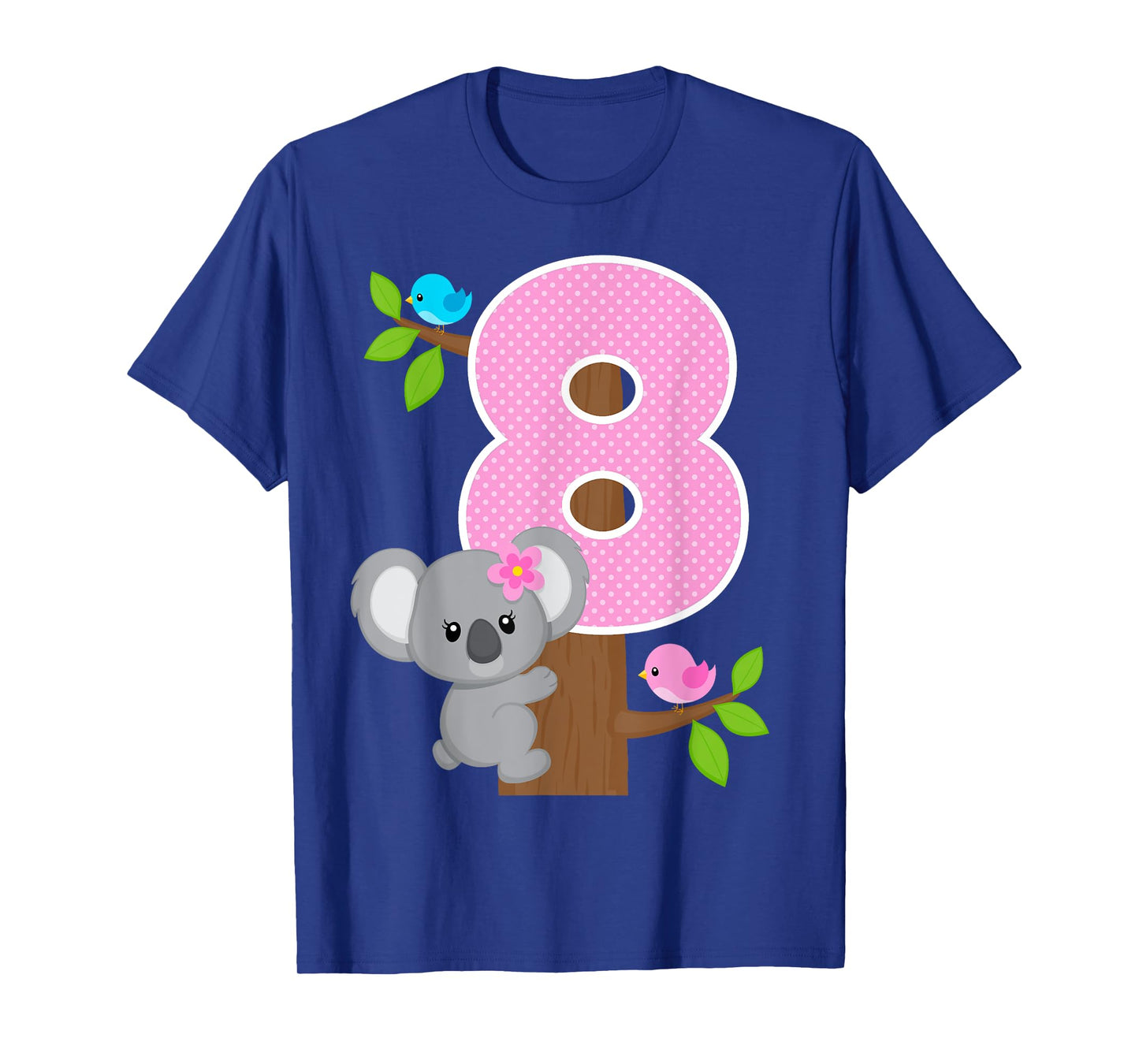 Koala Bear 8th Birthday Girl 8 Year Old Birthday Koalas Bday T-Shirt