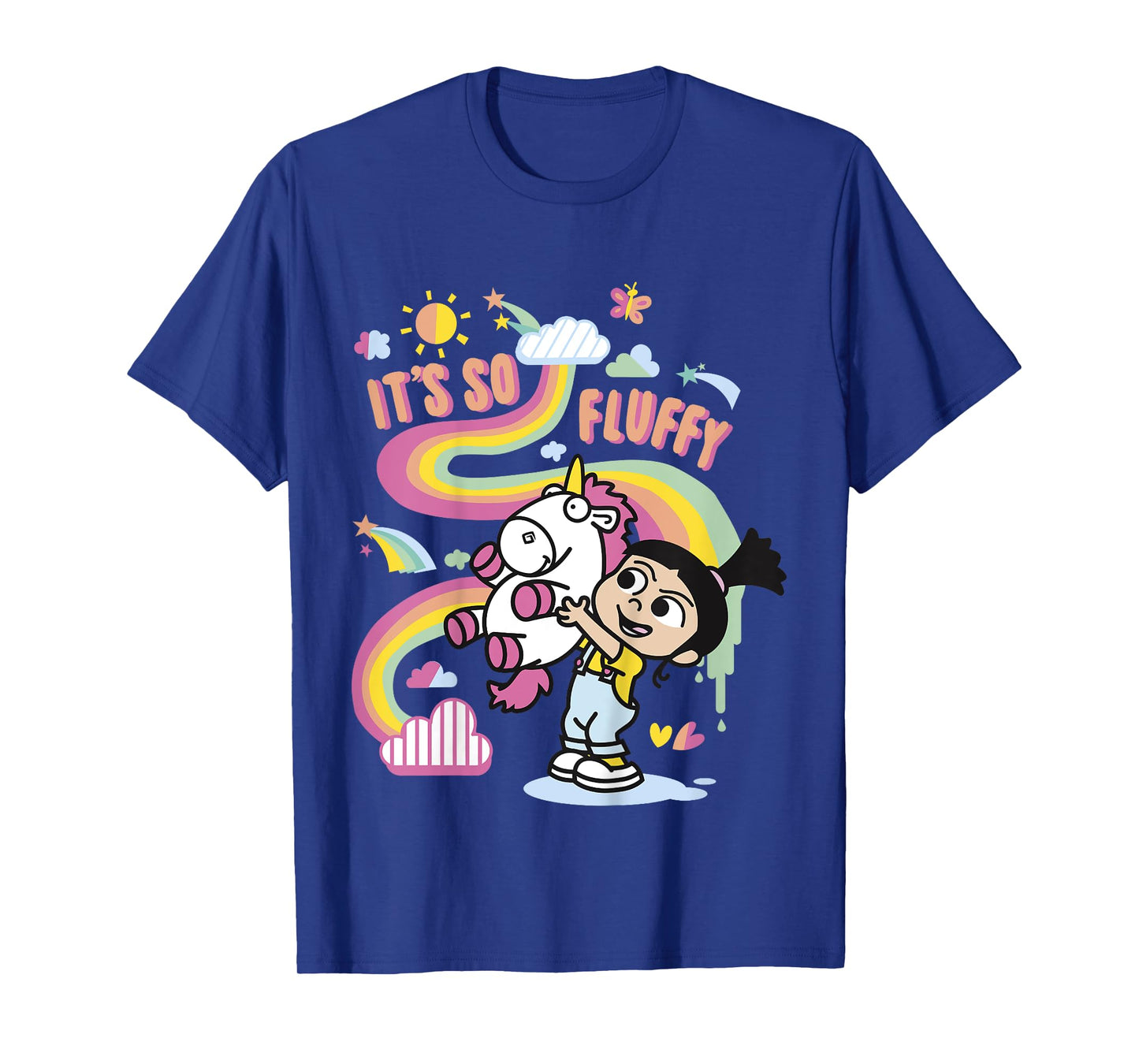 Despicable Me Minions Agnes Unicorn Rainbow Graphic T-Shirt T-Shirt