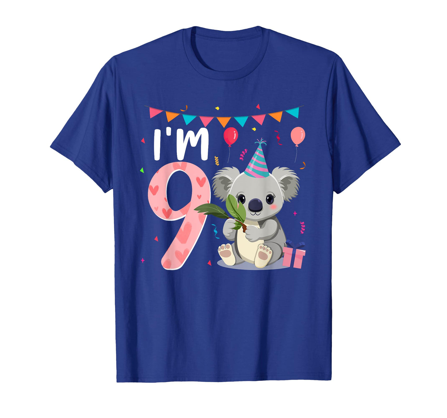 9th Birthday Girl Koala Bear 9 Year Old T-Shirt