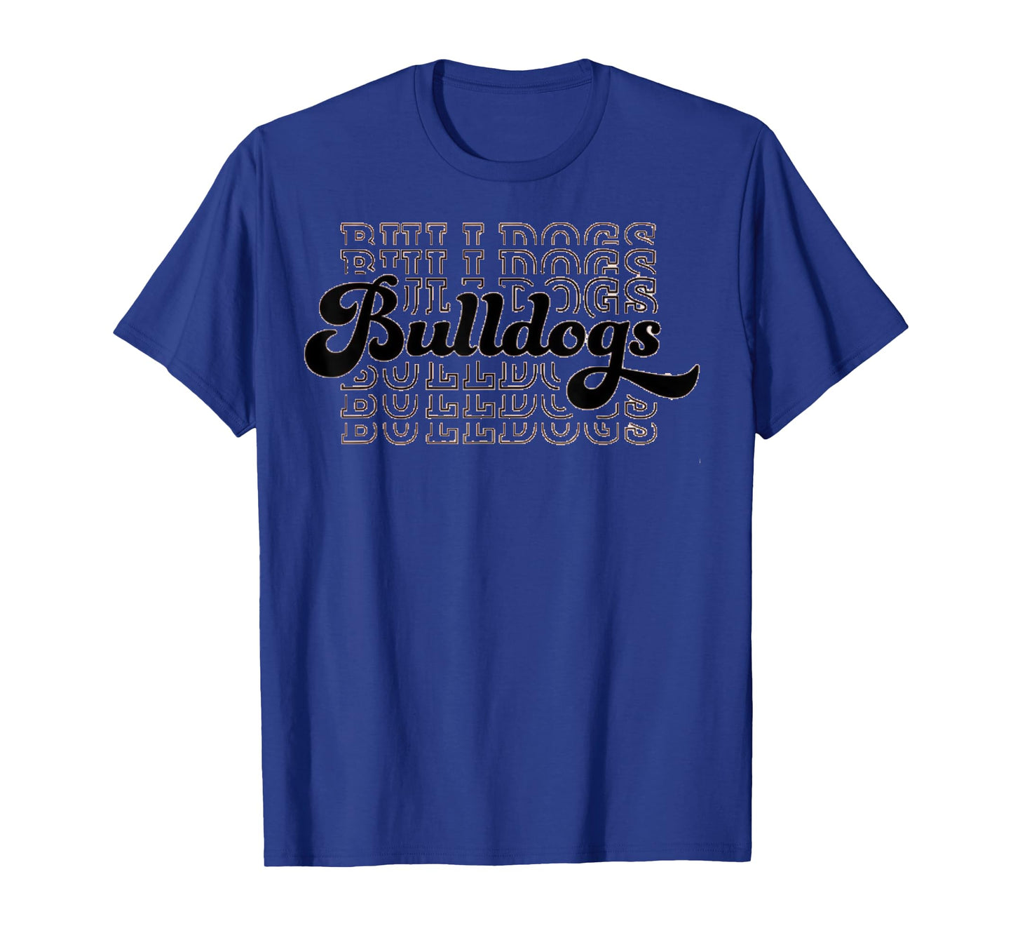 Vintage Bulldogs Team Mascot High School Sports College T-Shirt