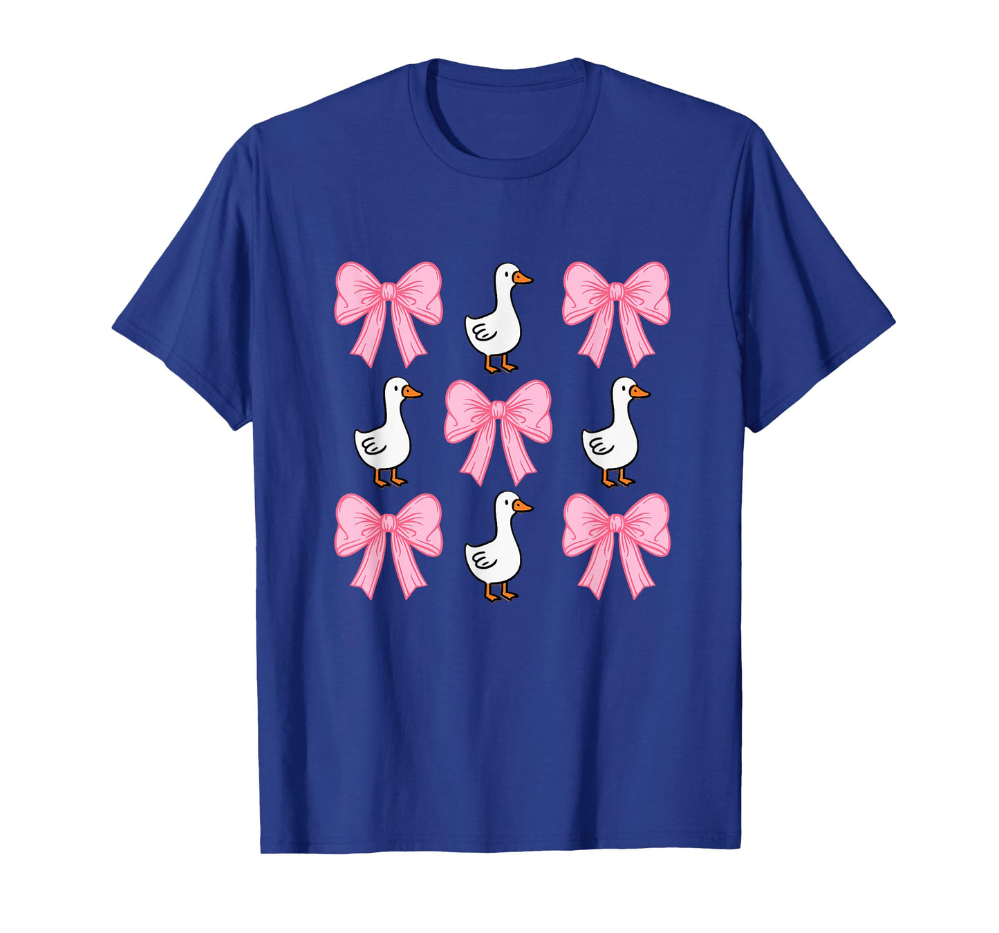Cute Coquette Bow Goose Duck Fall Halloween Girl Women Gift T-Shirt