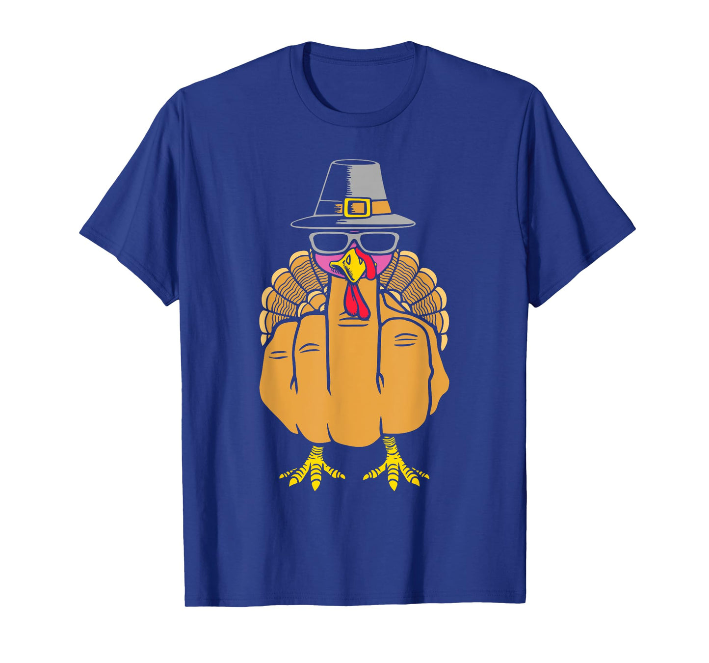 Turkey Middle Finger Adult Anti Social Thanksgiving Hand T-Shirt