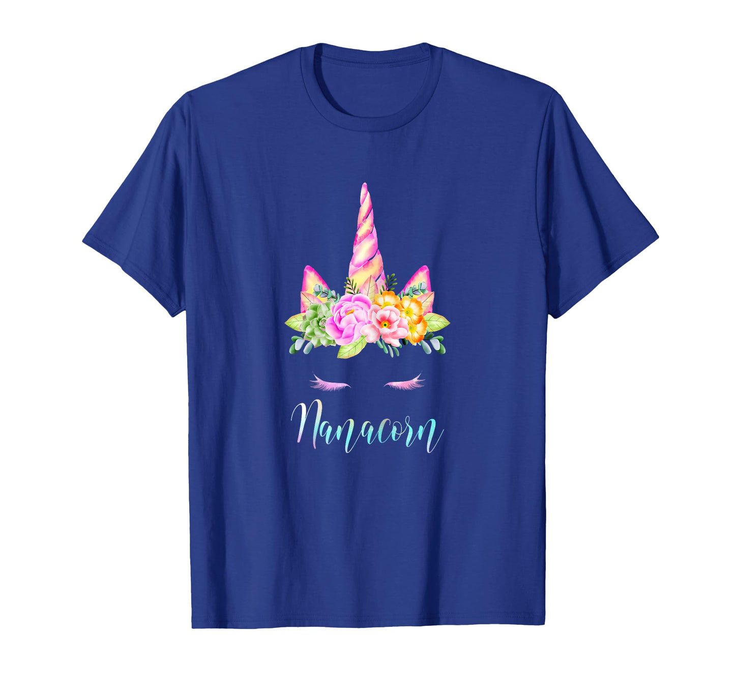 Funny Nanacorn Unicorn Costume Women Mom Mother's Day T-Shirt