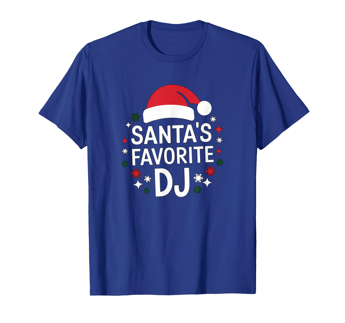 Christmas Santa's Favorite DJ Funny Xmas Deejay Disc Jockey T-Shirt