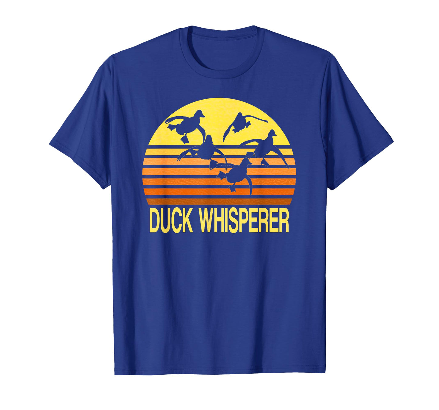 Duck Whisperer Fall Hunter Retro Sun Ducks Autumn Sky Gift 2 T-Shirt
