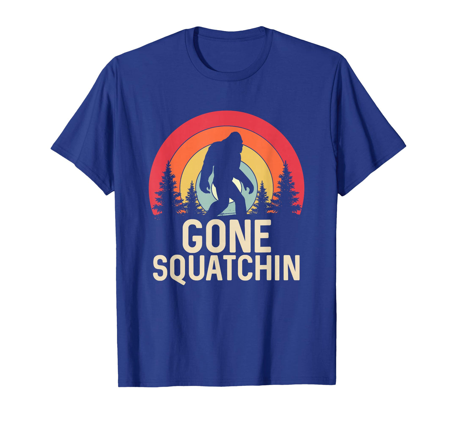 Retro Gone Squatchin - Bigfoot Sasquatch T-Shirt