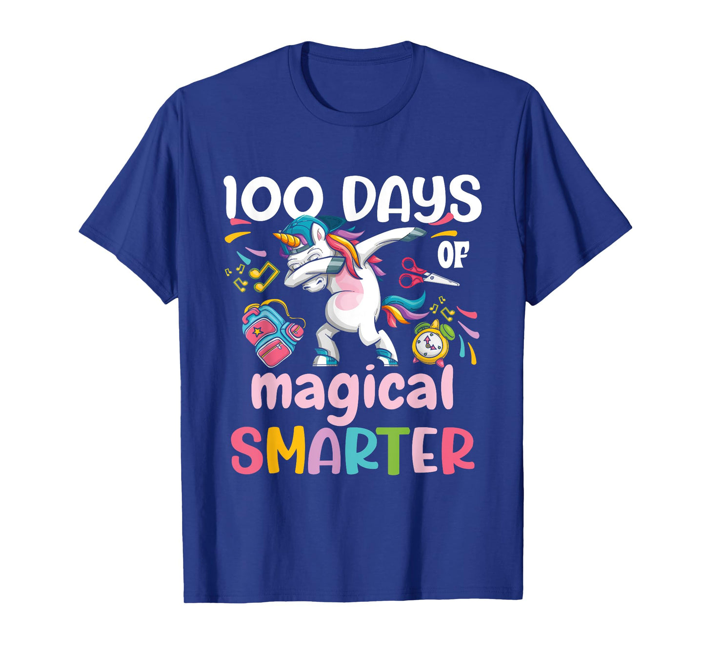 100th Day of School Unicorn 100 Days Smarter Kindergarten T-Shirt