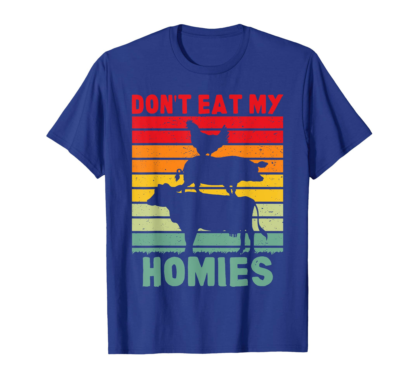 Vegan Anti Meat Farm Animals Vintage Cooking Men & Womens T-Shirt