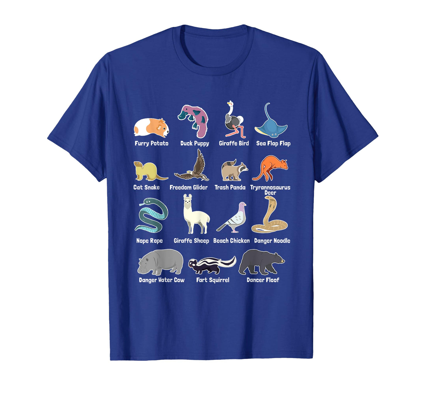 Animals Of The World - Rare Exotic Animals Funny Memes Gift T-Shirt