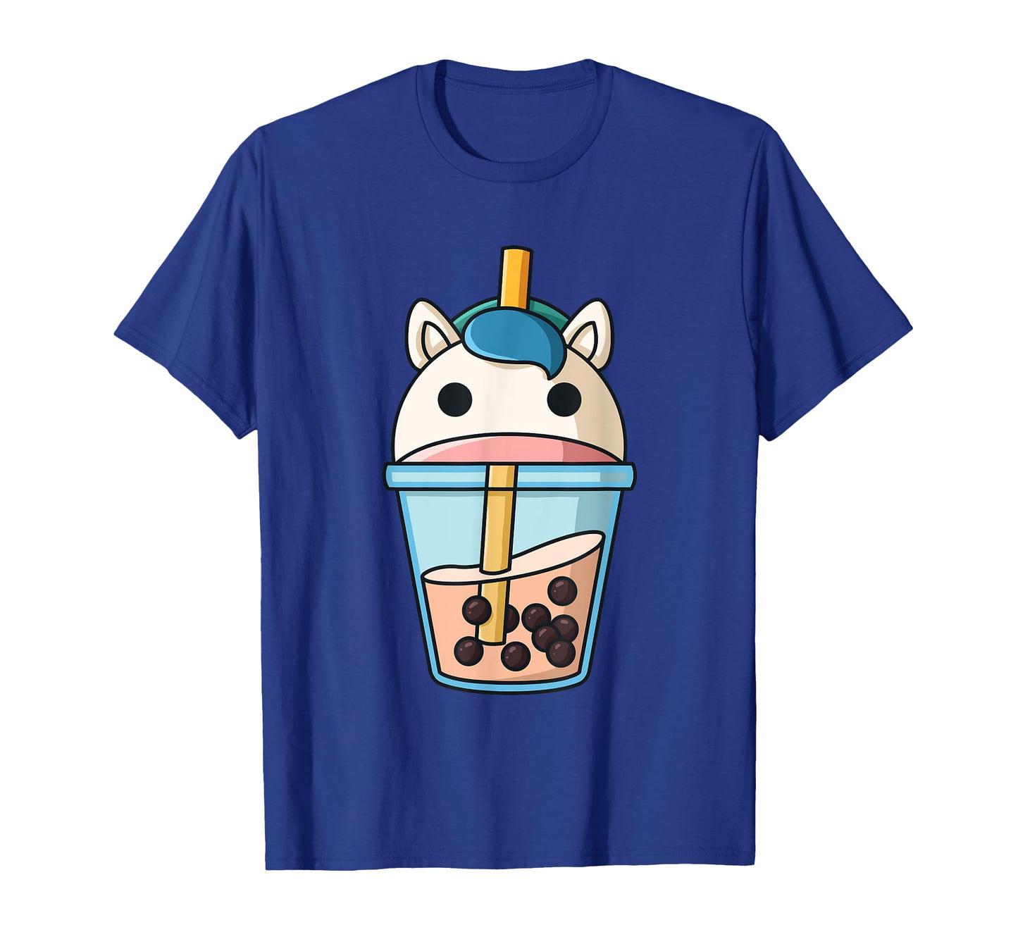 Bubble tea Unicorn boba pearls sweet Unicorn Girl T-Shirt