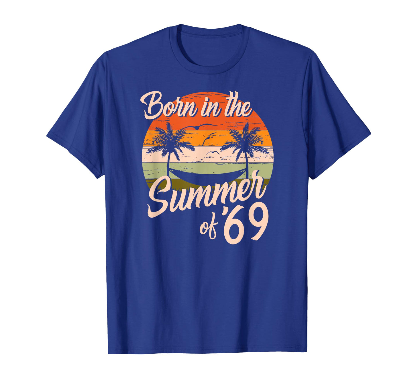 Vintage Born In The Summer Of 1969 Retro Birthday T-Shirt for Men Women