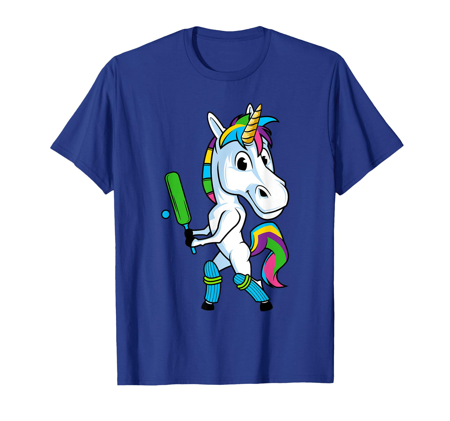 Funny Unicorn Sports Cricket Magical Bat And Ball Game T-Shirt
