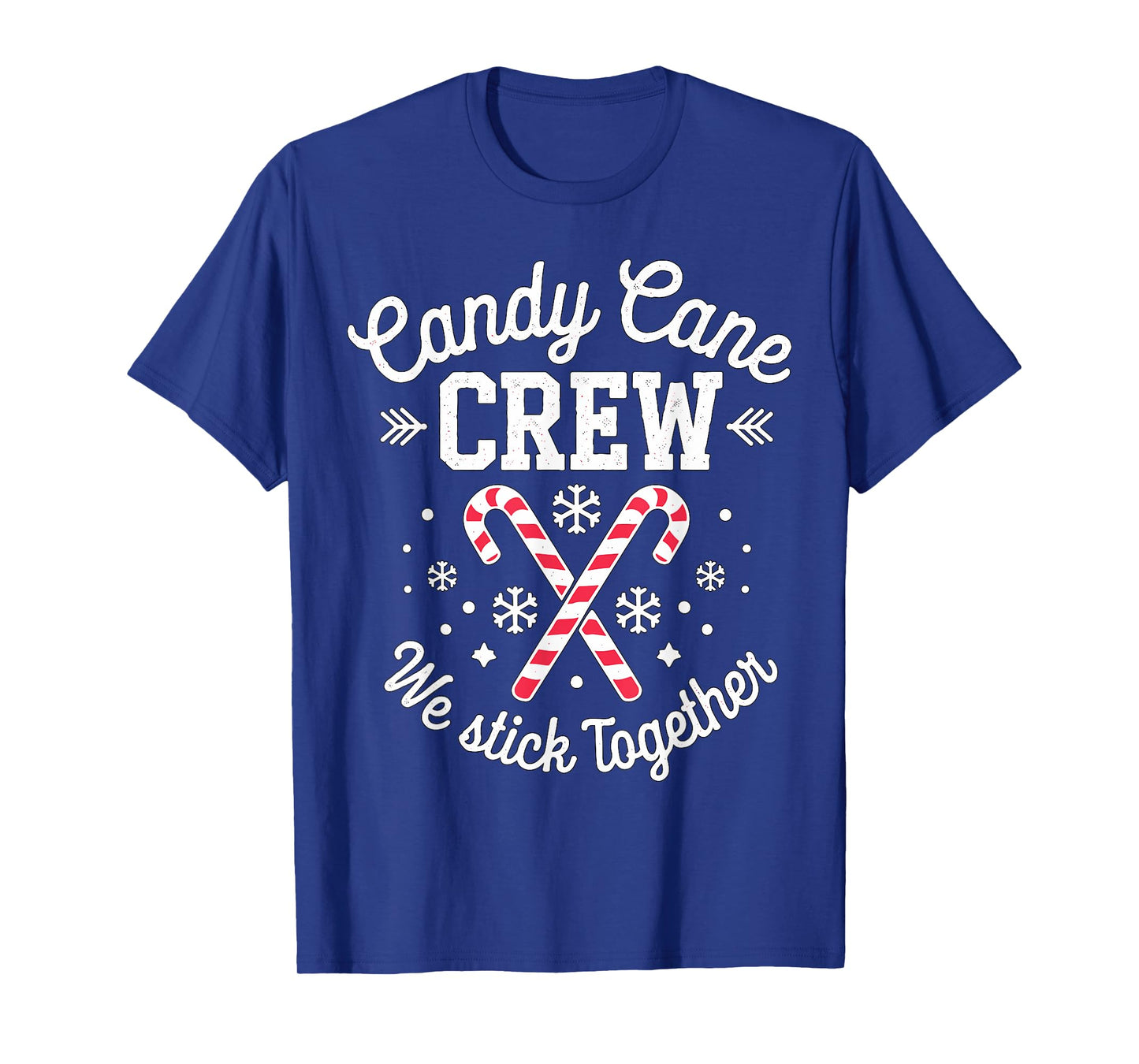 Candy Cane Crew We Stick Together Christmas Costume Xmas T-Shirt