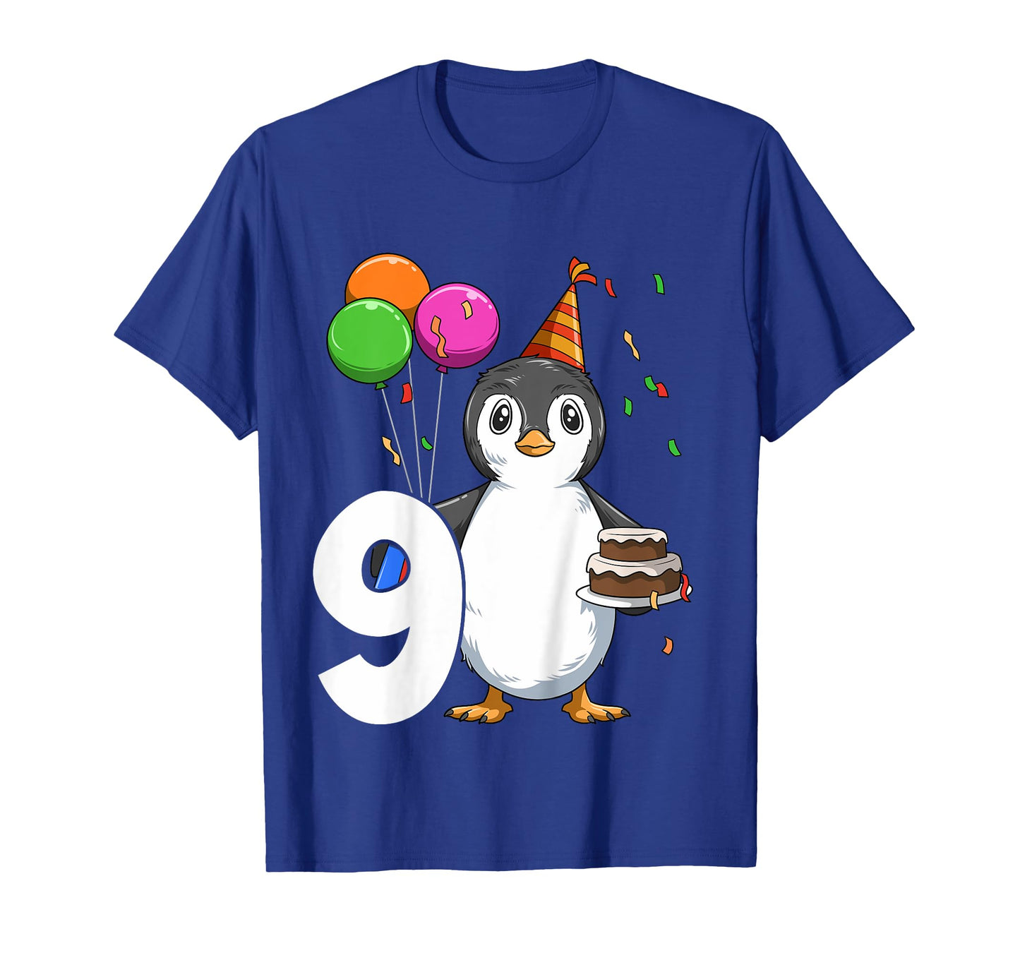 Penguin Birthday 9 Penguin 9th Birthday Outfit Penguin Party T-Shirt