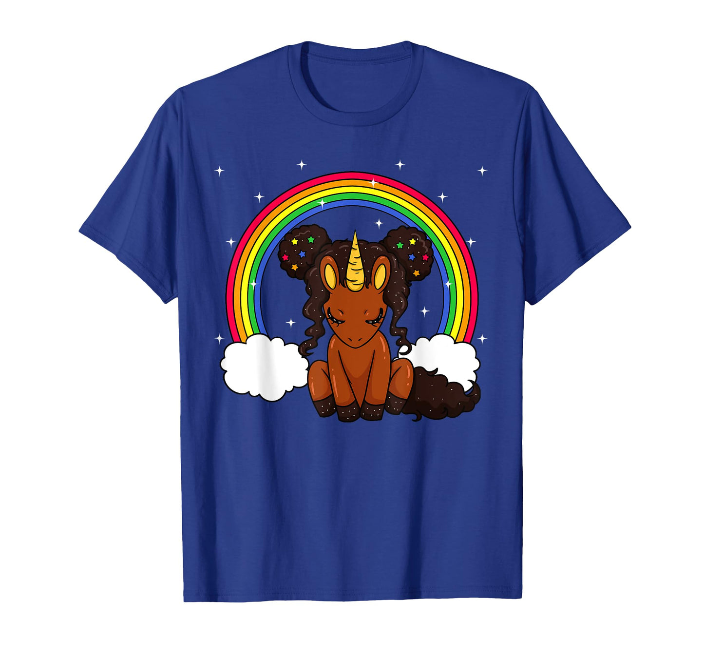 African American Unicorn African Unicorn Love T-Shirt