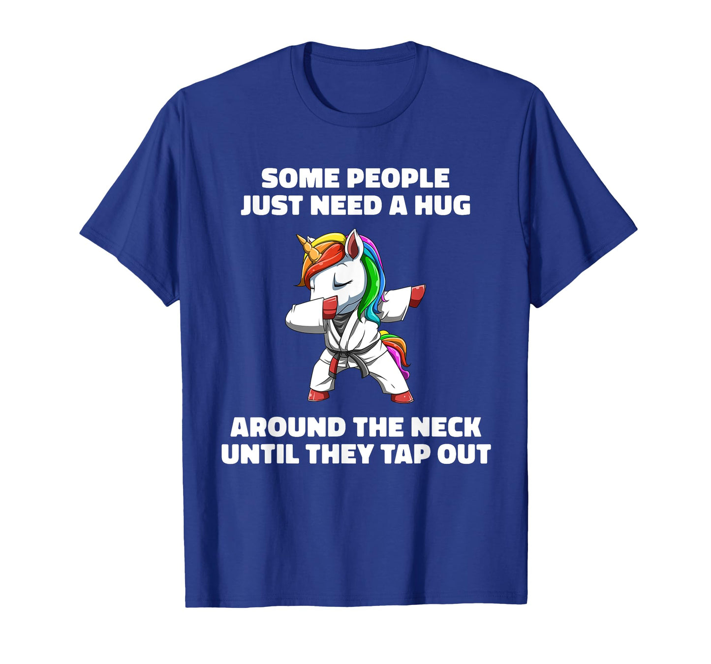 Funny Jiu Jitsu Choke Hug - Unicorn BJJ Grappling T-Shirt