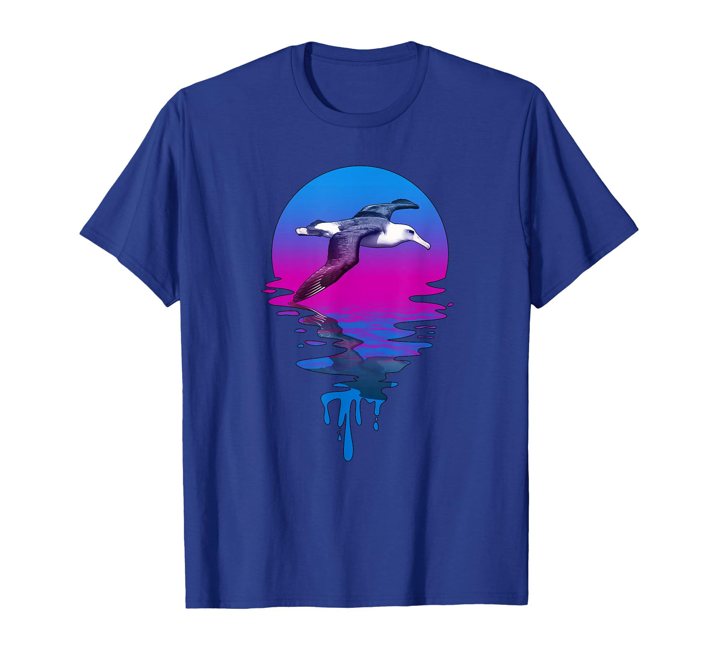 Vintage Retro Sunset Albatross T-Shirt