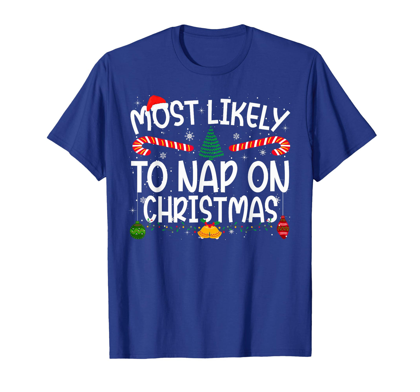 Family Matching Xmas Most Likely to Nap On Christmas T-Shirt
