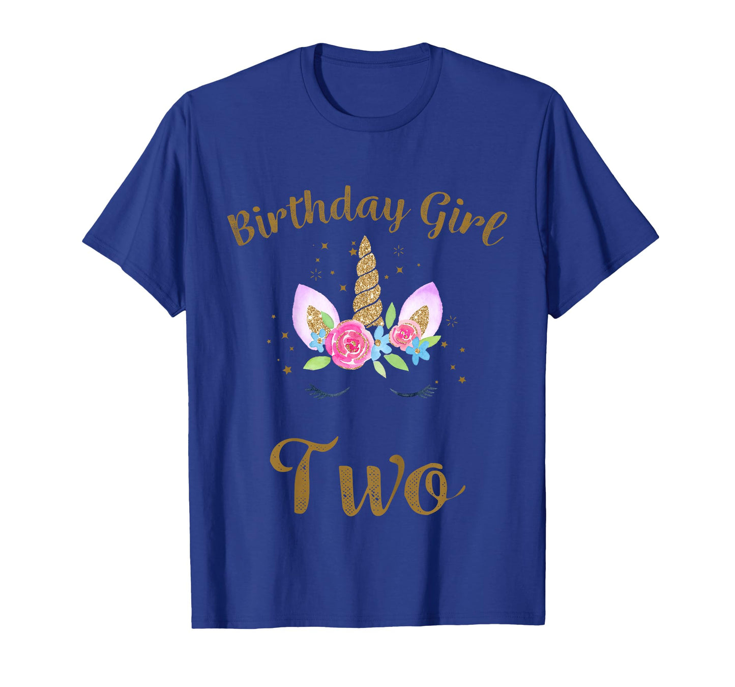 Kids 2nd Birthday Girl Unicorn Shirt Second Birthday Outfit T-Shirt