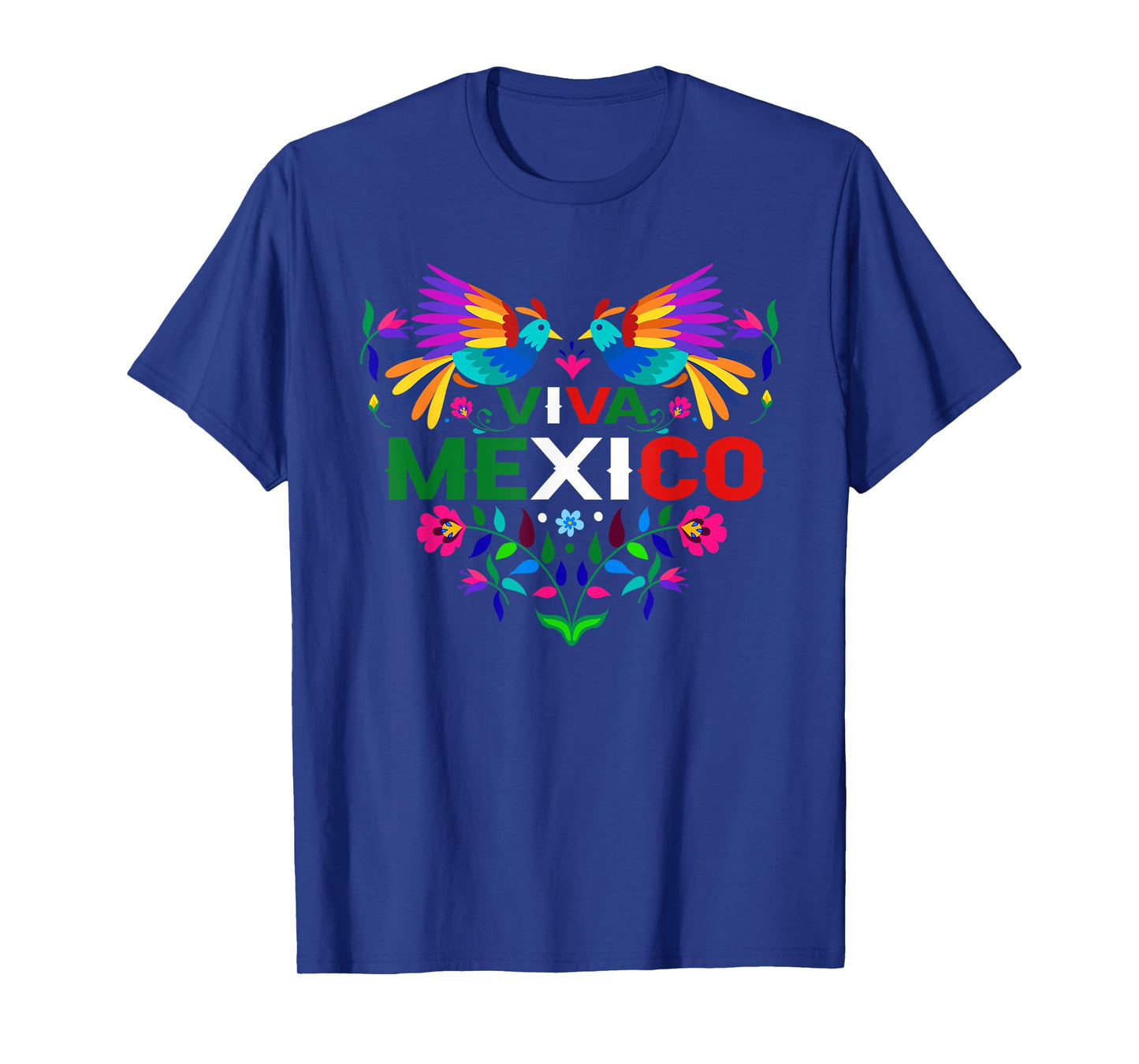 Viva Mexico Otomi Bird Proud Mexican Independence Day T-Shirt