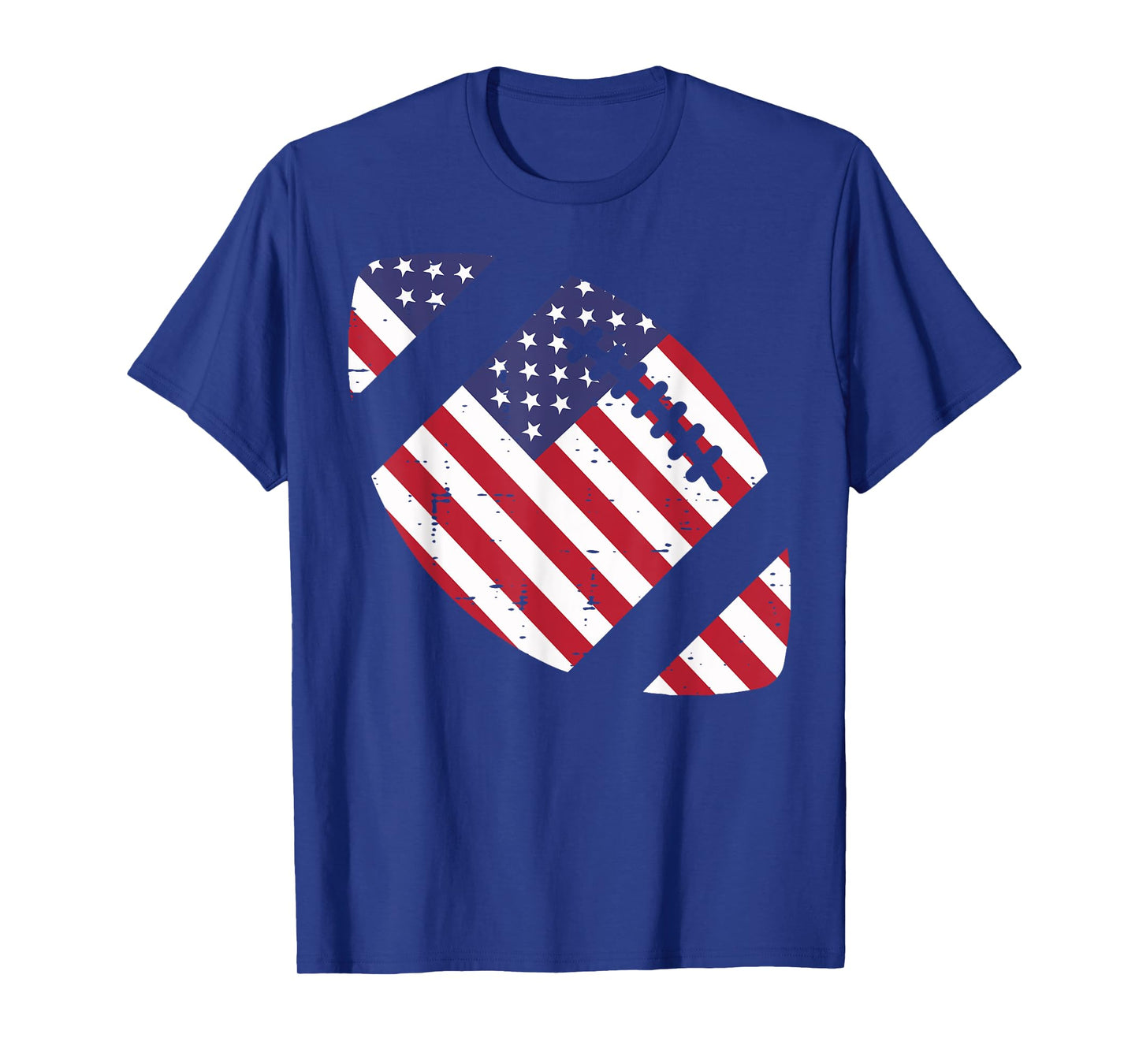 American Football US Flag Vintage 4th Of July Patriotic T-Shirt