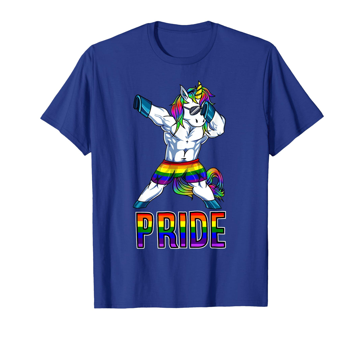 Pride LGBT Bodybuilding Unicorn Muscle Lesbian Gay Gift T-Shirt