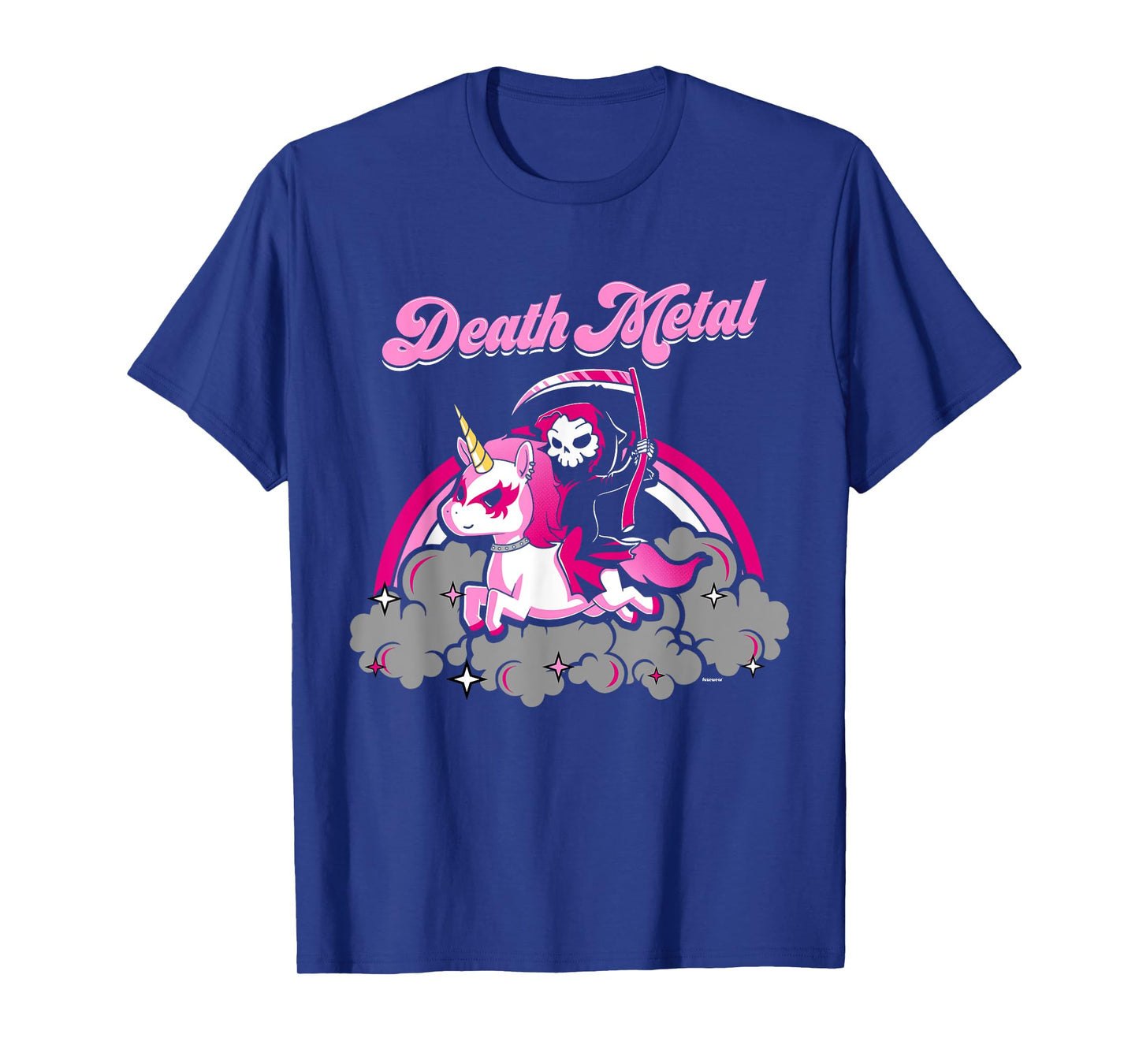 Unicorn Death Metal Rocker Go To Hell Shirt Pink T-Shirt